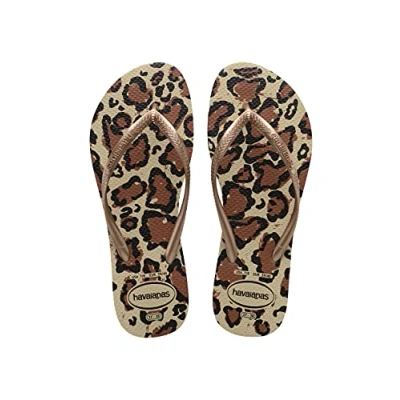 Image of Havaianas Women&#039;s Flip flops, Sand Grey Rose Gold, 5 UK