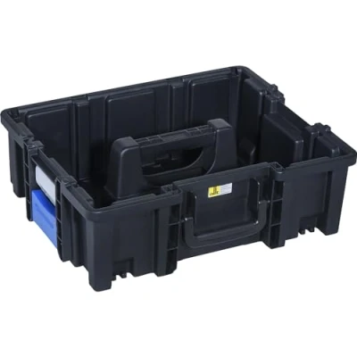 Image of ALLIT AG KUNSTSTOFFTECHNIK Professional Carrying Case with Clips, External LxW 440 X 355 mm, Black/Blue, Pp