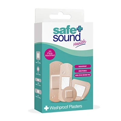 Image of Safe &amp; Sound 20 Washproof Plasters