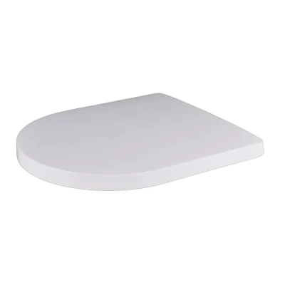 Image of Grünblatt 515502 Toilet Seat Suitable for Duravit ME by Starck Compact Soft Close Mechanism and Removable Cleaning Duroplast White