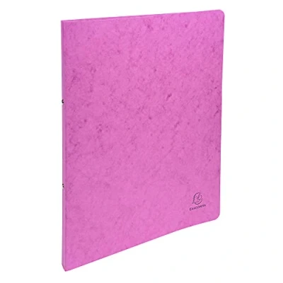 Image of Exacompta ref. 54256E 1 Glossy card binder 2 round rings 15 mm diameter Spine 20 External dimensions: 32 x 25 cm A4 file format Colour: pink