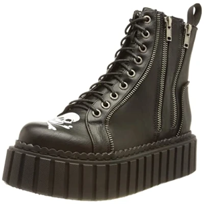 Image of LAMODA Deja Vu Chunky Creeper Ankle Boots, UK 5