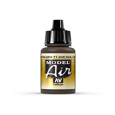Image of Vallejo Model Air 17 ml Acrylic Paint Hull Red