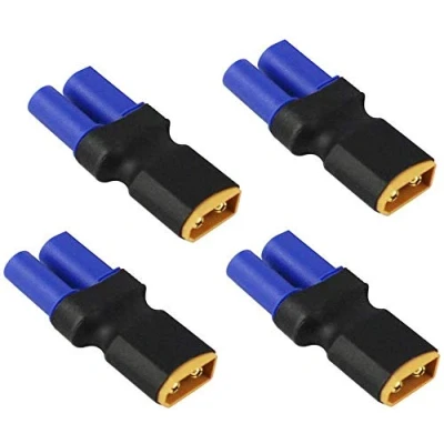 Image of FLY RC 4PCS EC5 Female to XT60 Male Connector Battery Charger No Wire Adapter for Lipo