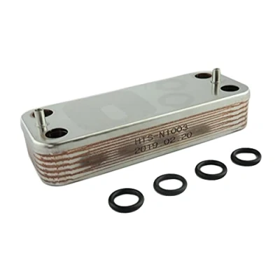 Image of HTS Heat Exchanger Compatible with Ideal Logic E24 &amp; ES24 Code Combi ES26 24HE Indepedent C24 Espirit 24 Esprit 2 HE24 Boiler DHW Domestic Hot Water Plate 175417