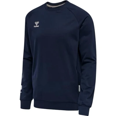 Image of hummel Men&#039;s Hmlmove Grid Cotton Sweatshirt Navy