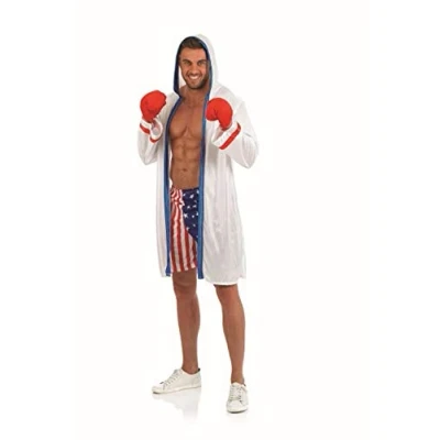 Image of Fun Shack Boxing Robe Costume, Boxer Costume Men, Halloween Large