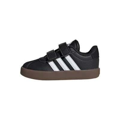 Image of adidas Unisex Kid&#039;s VL Court 3.0 Shoes Infants, Core Black/Cloud White/Core Black, 8.5 UK Child