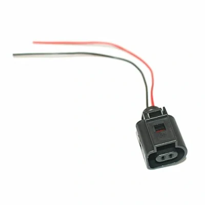 Image of 2 Pin ABS Sensor Connector Plug Wiring Loom Harness 1J0973702 For VW Audi Seat Skoda