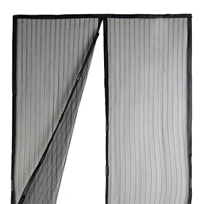 Image of ASAB Magnetic Screen Door Mesh Net Curtain Full Frame Magnets Up to 39 x 82