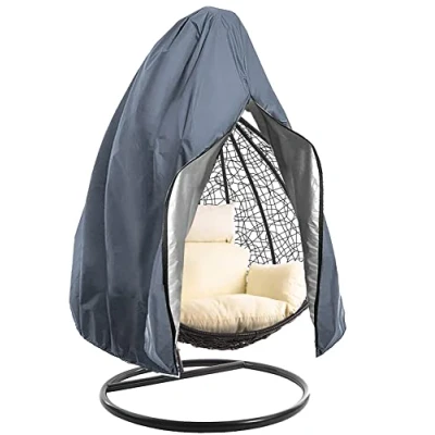 Image of Emwel 190x115cm Hanging Chair Cover Egg Swing Cover, Outdoor Waterproof Windproof Durable Heavy Duty Garden Furniture Protector