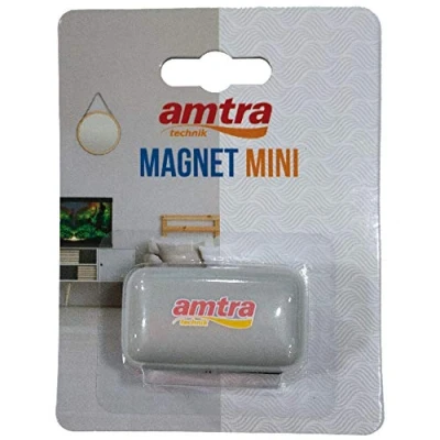 Image of Amtra Wave Magnet Mini Aquarium Cleaning Squeegee, Scraper Brush with Magnet, Small Size 4x2.5x2cm