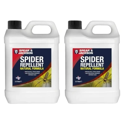 Image of Spear &amp; Jackson Spider Repellent 2 x 2.5L Refill, Peppermint Scent