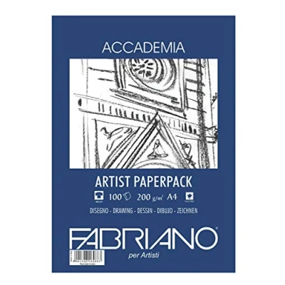 Image of Unbekannt Fabriano Drawing Pad, Cotton, White, 21 x 29.7 0.5 cm