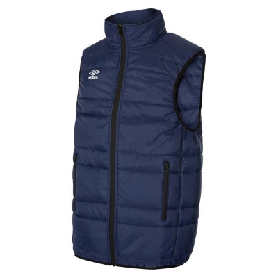 Image of Umbro Childrens Unisex Childrens/Kids Club Essential Gilet (Dark Navy/White) Multicolour Size 13Y
