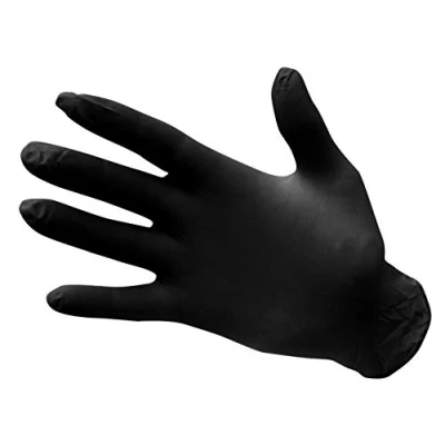 Image of Portwest Powder Free Nitrile Disposable Glove, Color: Black, Size: L, A925BKRL