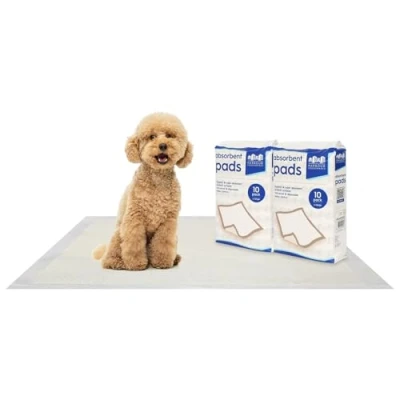 Image of Harbour Housewares Disposable Puppy Pads 60cm x 89cm 20x Extra Large Absorbent Training Leak Proof Pee for Dogs, Cats, Kittens Potty Mats
