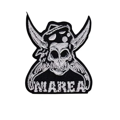 Image of Marea Rock Band Skull Patch Badge Embroidered Iron on Applique Souvenir Accessory