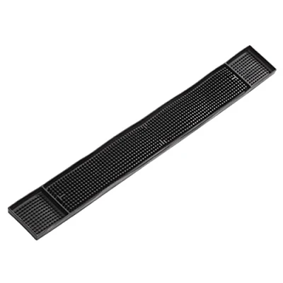 Image of Rubber Bar Mat 670X80mm Black Coasters Placemat with New Useful Features