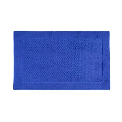 Image of Caleffi Spugnissima Mermaid Bath Mat Plain 45 x 60 cm Blue
