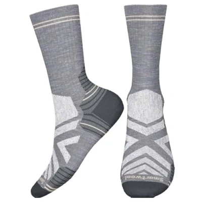 Image of Smartwool Women’s Hike Zero Cushion Crew Socks, LIGHT GRAY, Medium