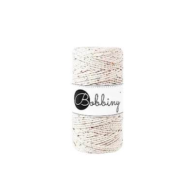 Image of Bobbiny Regular 3mm 3 Ply Macrame Cord (Rainbow Dust) 100m