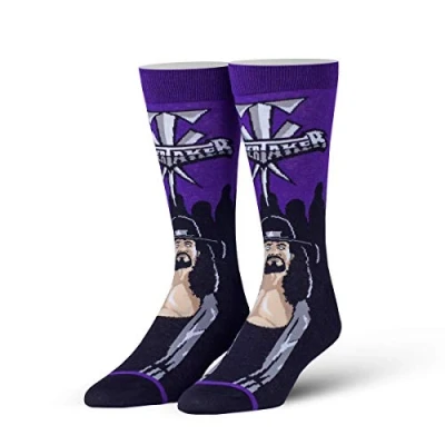 Image of ODD SOX Unisex Crew Socks Return of The Deadman (WWE Undertaker) (UK adult 6 12)