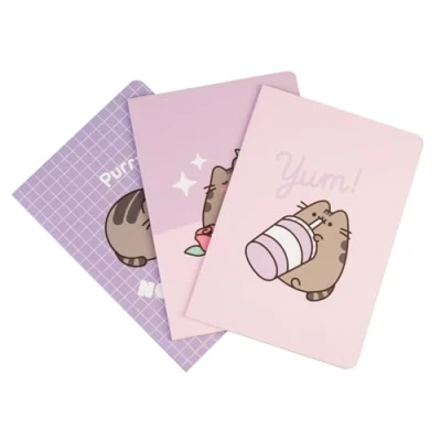 Image of Grupo Erik Pack Of 3 A5 Notebooks Pusheen Notebook, A5, Notepads Notepad, Sketchbook Cute Stationery, Gifts,