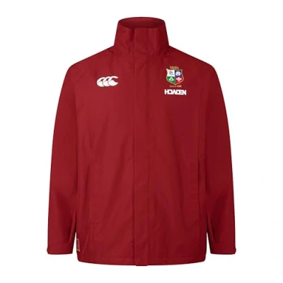 Image of Canterbury Mens British and Irish Lions Waterproof Jacket Red Dahlia S