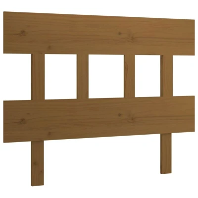 Image of vidaXL Bed Headboard Honey Brown 93.5x3x81 cm Solid Wood Pine