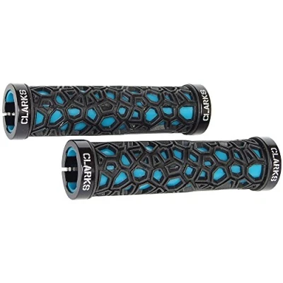 Image of Clarks Cycle Systems: Hex Lock on Grips BLACK/BLUE