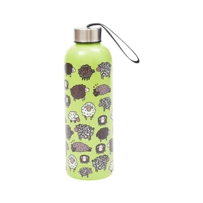 Image of Eco Chic Reusable Thermal Bottle Stainless Steel Leakproof Insulated Water (Cute Sheep Green)