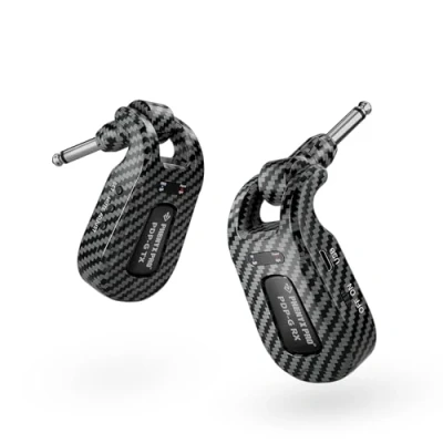 Image of Phenyx Pro 2.4GHz Wireless Guitar System, Digital Transmitter Receiver w/ 18 Freqeuncies, 100ft Coverage (PDP G)