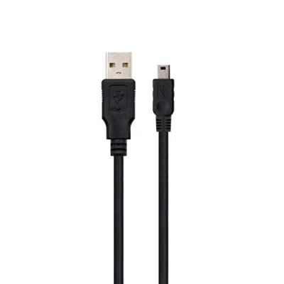 Image of Ewent EW 100110 020 N P USB Cable (1.8 m, A, Mini B, 2.0, Black)