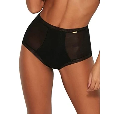 Image of Gossard Women&#039;s Glossies Deep Brief, Black, S