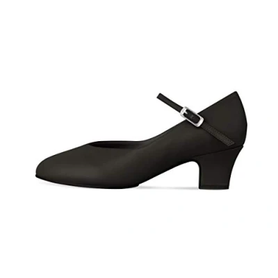Image of Bloch Dance Women&#039;s Broadway Lo Character Shoe Black Size: 9 Wide