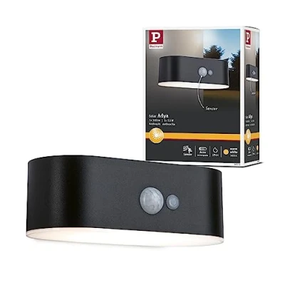 Image of Paulmann Adya outdoor wall lamp solar sensor