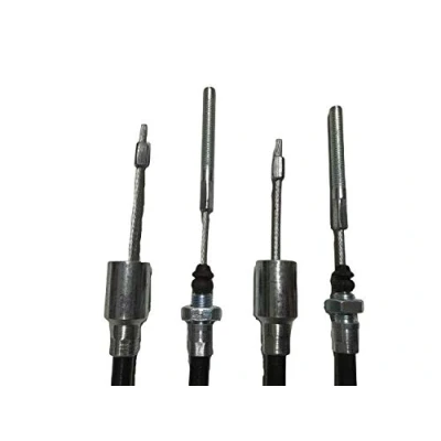Image of 2 x 830mm Knott Trailer Brake Cable Fits Ifor Williams, Detachable, 22mm cup