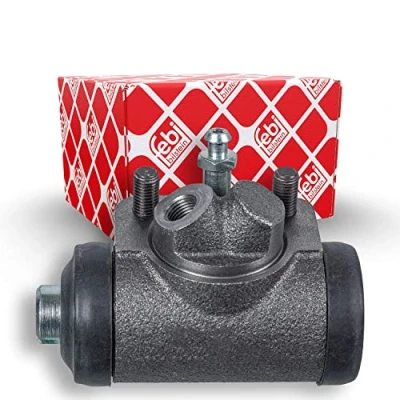 Image of GWC1312, RTC3627 Brake Cylinder FEBI BILSTEIN 102648 26,99mm Rear Axle Left Grey Cast Iron