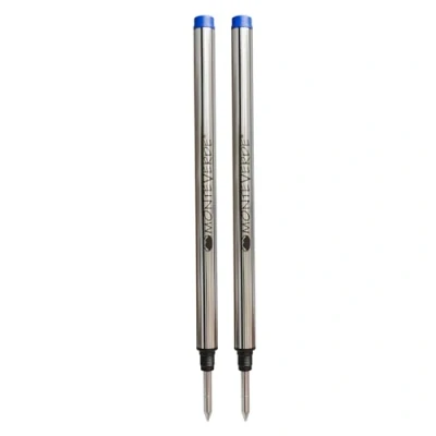 Image of Monteverde Fine Point Refill for Montblanc Roller Ball Pens Blue (Pack of 2)
