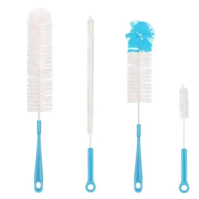 Image of Qisan 4Pcs Bottle Cleaning Brush Set Multipurpose Brushes Long Water Cleaners