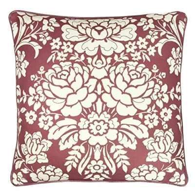 Image of Paoletti Melrose Cushion Cover, Mulberry, 50 x 50cm