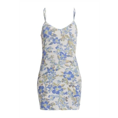 Image of Roxy Womens Salty Siren Mini Dress, Egret Artsy Floral, M EU