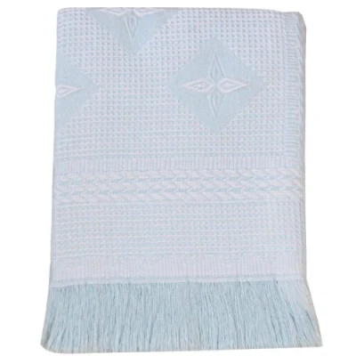 Image of BabyPrem Baby Large Soft Acrylic Stars Shawl Blanket 122 x 122cm BLUE