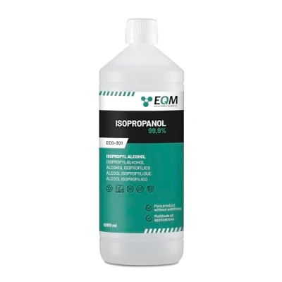 Image of EQM ECO 301 Isopropyl Alcohol 99,9% Pure Isopropanol 1L cleaning of electronic components, lenses and screens Household 3D Printing