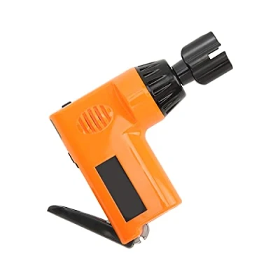 Image of Guitar String Winder, Plastic + Metal Multifunction Electric Winder Cutter Tool for Ukulele 2.7‑4.3V (Orange)