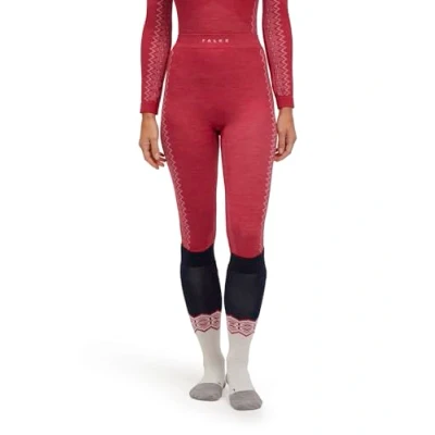 Image of FALKE Women&#039;s Wool Tech 3/4 Sports Functional Tights Thermal Underwear For Cold To Very Weather Breathable Climate Regulating Odour Neutralising Sustainable Yarn 1 Piece