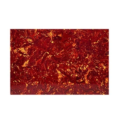 Image of FLEOR Pickguard Material Blank Electric Guitar Scratchplate Sheet for CuSTm ST TL TE Bass Guard, 4Ply Red Tortoise Shell