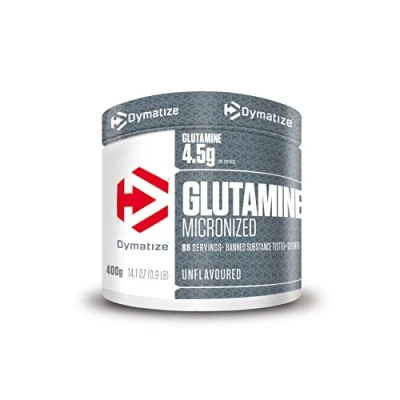 Image of Dymatize glutamine Micronized Unflavoured Powder 400g Amino Acid