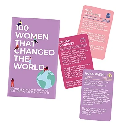 Image of Gift Republic 100 Women That Changed the World Inspirational Cards Multicolor GR490118